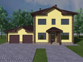 {{productViewItem.photos[photoViewList.activeNavIndex].Alt || productViewItem.photos[photoViewList.activeNavIndex].Description || 'Проект дома из кирпича двухэтажный с гаражом D-146'}}