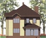 Проект дома C-058. Двухэтажный дом до 200 кв C-058