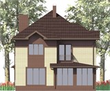 Проект дома C-058. Двухэтажный дом до 200 кв C-058