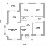 Проект дома B-295. Одноэтажный дом до 150 м B-295