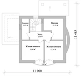 Проект дома 150 кв с мансардой B-101 B-101
