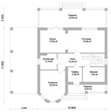 Проект дома D-133. Двухэтажный дом 250 кв м D-133