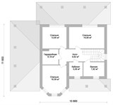 Проект дома D-133. Двухэтажный дом 250 кв м D-133