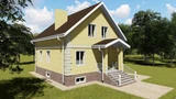 Проект дома с мансардой до 200 м2 C-057 C-057