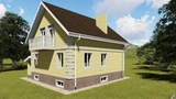Проект дома с мансардой до 200 м2 C-057 C-057