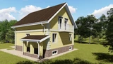 Проект дома с мансардой до 200 м2 C-057 C-057