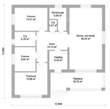 Проект дома с террасой до 150 м B-103 B-103