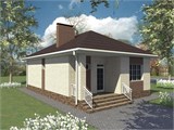 Проект дома A-102. Одноэтажный дом до 100 м2 A-102