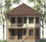 Проект дома A-101. Двухэтажный дом 100 м2 A-101