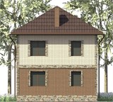 Проект дома A-101. Двухэтажный дом 100 м2 A-101