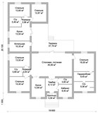 Проект дома E-008. Одноэтажный дом 300 м E-008