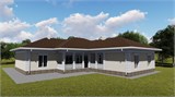 Проект дома E-008. Одноэтажный дом 300 м E-008