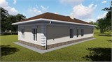 Проект дома E-008. Одноэтажный дом 300 м E-008