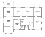 Проект дома D-125. Дом с эркером и гаражом D-125