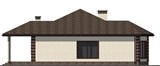 Проект дома D-125. Дом с эркером и гаражом D-125