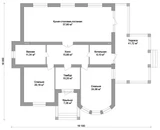 Проект дома из кирпича с террасой C-032 C-032