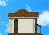 Проект дома C-034. Простой двухэтажный дом C-034