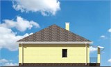 Проект дома B-056. Недорогой дом с гаражом B-056