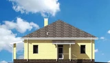 Проект недорогого дома с гаражом B-056 B-056