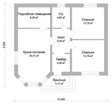 Проект дома до 100 м2 из кирпича A-096 A-096