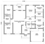 Проект дома E-006. Большой одноэтажный дом E-006