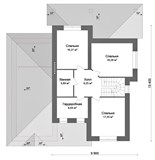Проект дома D-026. Двухэтажный дом с гаражом D-026