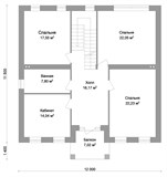 Проект дома D-024. Дом из кирпича с гаражом D-024 Проект дома D-024. Дом из кирпича с гаражом D-024