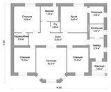 Проект дома C-026. Дом с эркером C-026