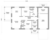 Проект дома C-025. Дом с гаражом, 2 спальни C-025