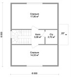 Проект дома A-092. Каркасный дом до 100 м2 A-092