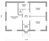 Проект простого дома A-023 A-023