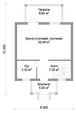 Проект дома из газосиликатных блоков с мансардой A-019 A-019