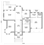 Проект дома F-009. Большой дом с мансардой F-009