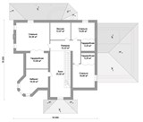 Проект дома F-009. Большой дом с мансардой F-009