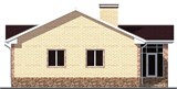 Проект дома B-022. Одноэтажный дом с верандой B-022