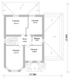 Проект дома D-009. Дом из кирпича 250 кв м D-009