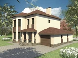 Проект дома из кирпича 250 кв м D-009 D-009