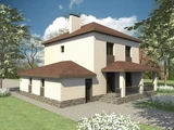 Проект дома из кирпича 250 кв м D-009 D-009
