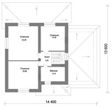 Проект дома D-006. Дом с гаражом до 250 кв D-006