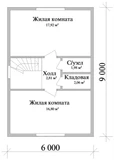 Проект дома с мансардой до 100 м2 A-007 A-007