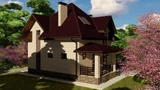 Проект дома из кирпича до 150 м B-014 B-014