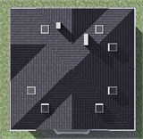 Проект дома B-041. Дом с балконом B-041