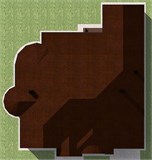 Проект дома F-084. Одноэтажный дом с бассейном F-084