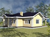Проект дома B-042. Дом с навесом B-042
