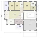 Проект дома F-081. Дом с бассейном и сауной F-081