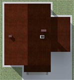 Проект дома C-040. Дом с мансардой и балконом C-040