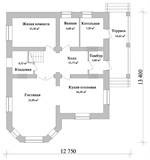 Проект дома C-256. Дом с 4 спальнями двухэтажный C-256