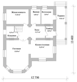 Проект дома с 4 спальнями двухэтажный C-256 C-256