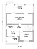 Проект дома 10 на 13 с мансардой C-250 C-250