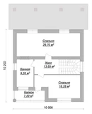 Проект дома 10 на 13 с мансардой C-250 C-250